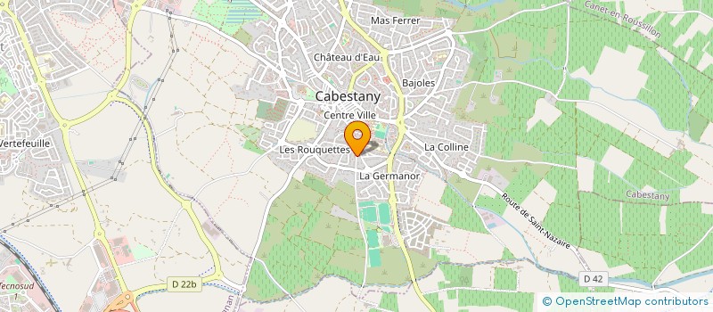 localisation de l'entreprise MADAME FRANCE PEURON  CABESTANY