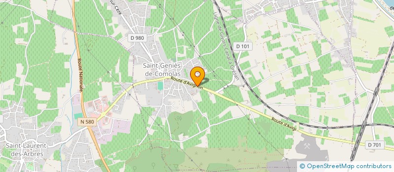 localisation de l'entreprise MADAME FRANCE PITRAS  SAINT-GENIES-DE-COMOLAS