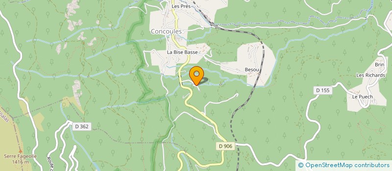 localisation de l'entreprise MADAME FRANCE PLACIDE  CONCOULES