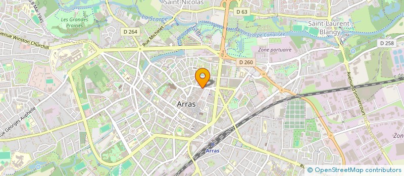 localisation de l'entreprise MADAME FRANCE PONSART à ARRAS