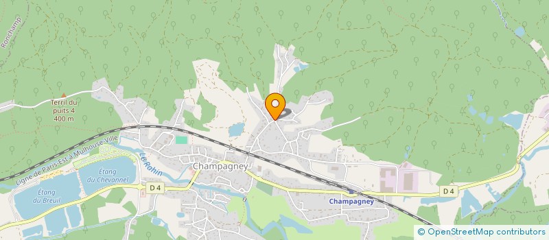 localisation de l'entreprise MADAME FRANCE POTTIER  CHAMPAGNEY