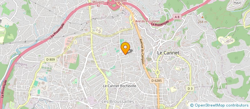 localisation de l'entreprise MADAME FRANCE RAIMBAULT à LE CANNET
