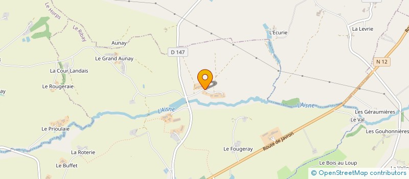 localisation de l'entreprise MADAME FRANCE-REINE BORDELET à LE RIBAY