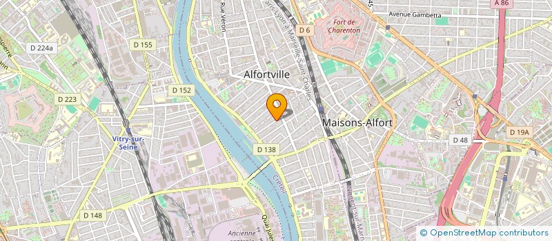 localisation de l'entreprise MADAME FRANCE RENOUARD  ALFORTVILLE