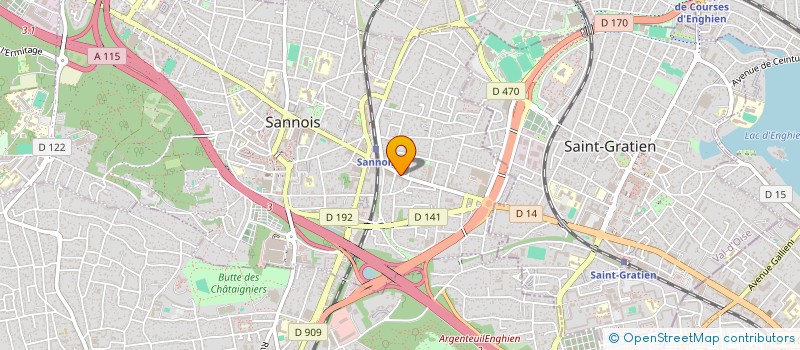 localisation de l'entreprise MADAME FRANCE VERDENNE  SANNOIS