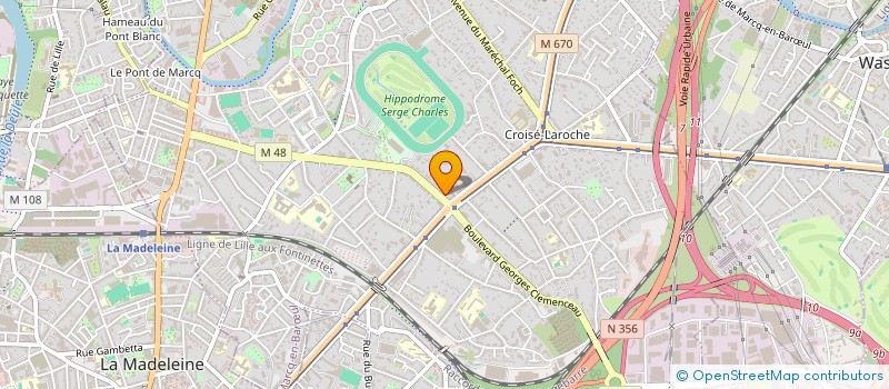 localisation de l'entreprise MADAME FRANCE WANNEBROUCQ  MARCQ-EN-BARUL