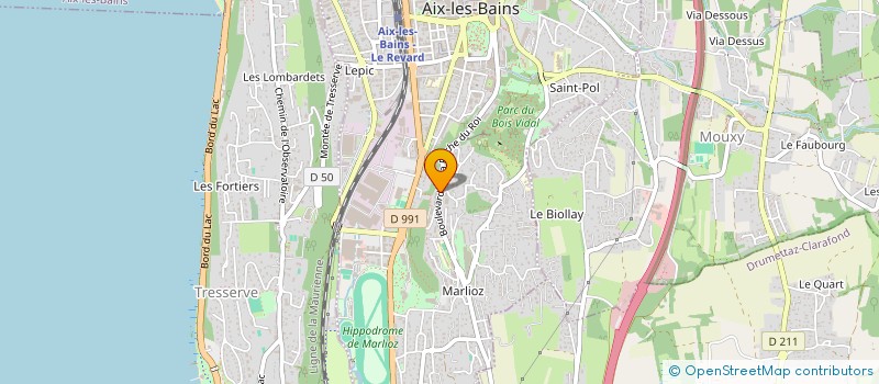 localisation de l'entreprise MADAME FRANCE ZAMMIT  AIX-LES-BAINS