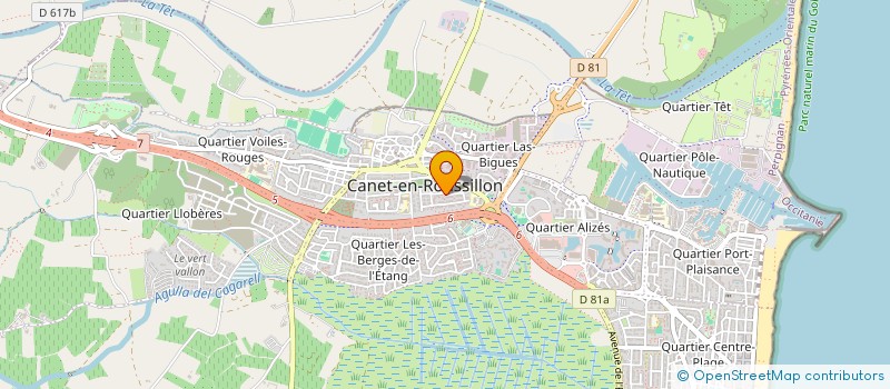 localisation de l'entreprise MADAME FRANCELINE MONSAINT  CANET-EN-ROUSSILLON