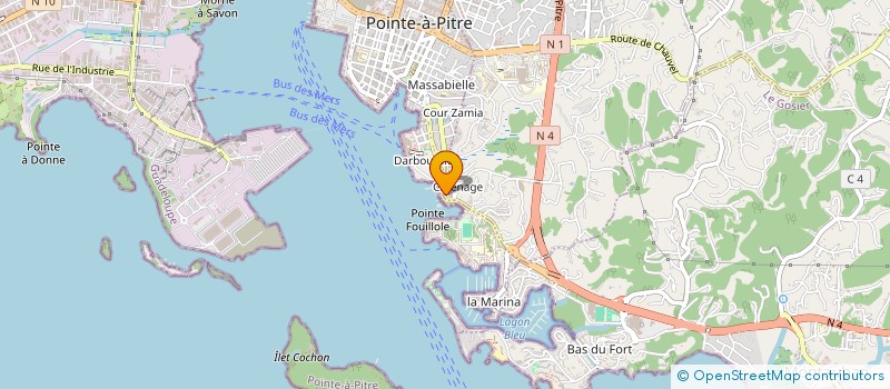 localisation de l'entreprise MADAME FRANCELISE FORBIN à POINTE-A-PITRE