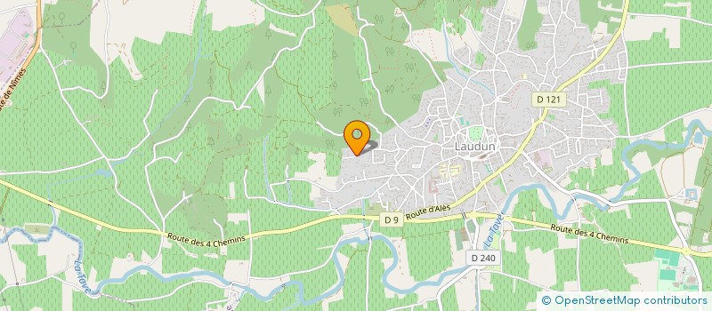 localisation de l'entreprise MADAME FRANCES HESLOP  LAUDUN-L'ARDOISE