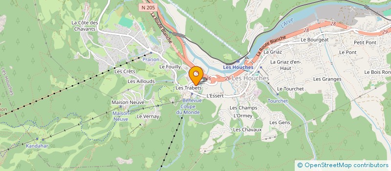 localisation de l'entreprise MADAME FRANCESCA CHIARA à LES HOUCHES