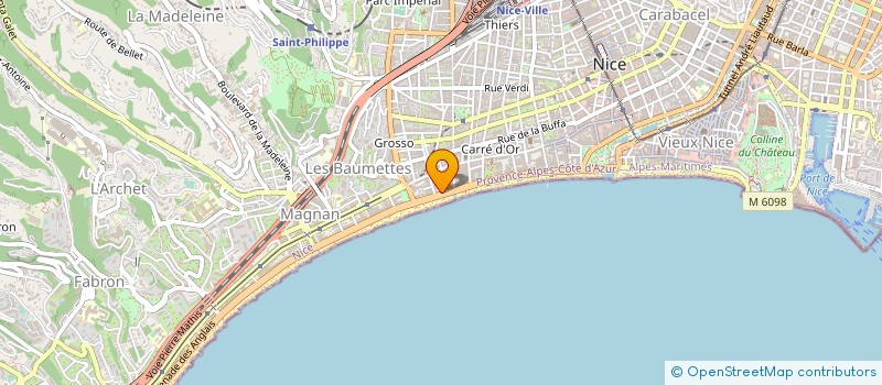 localisation de l'entreprise MADAME FRANCESCA COLANGELO à NICE