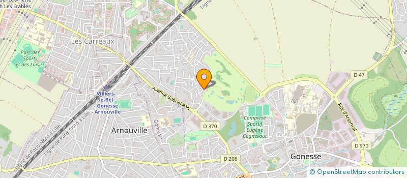 localisation de l'entreprise MADAME FRANCESCA DZARA OKOBO  GONESSE