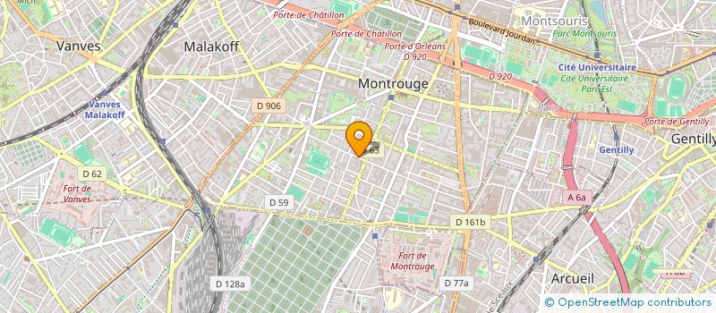 localisation de l'entreprise MADAME FRANCESCA GUILLOT  MONTROUGE