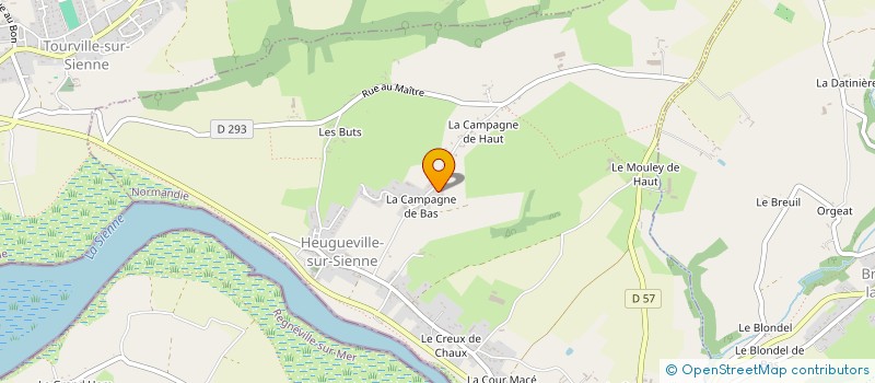 localisation de l'entreprise MADAME FRANCESCA LARCHER  HEUGUEVILLE-SUR-SIENNE