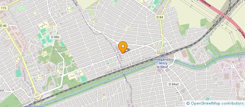 localisation de l'entreprise MADAME FRANCESCA MARINELLI  MITRY-MORY