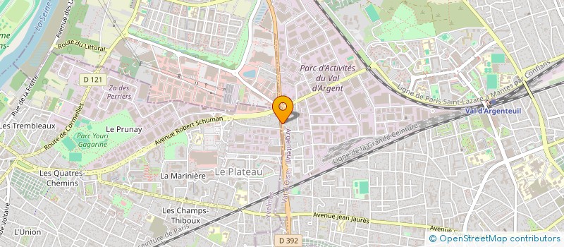 localisation de l'entreprise MADAME FRANCESCA MELEZAN à ARGENTEUIL