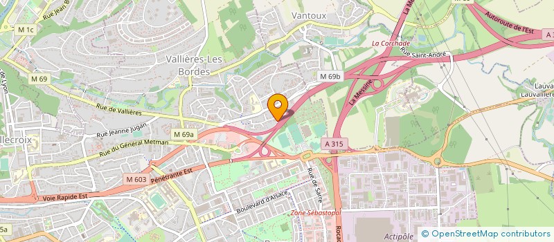 localisation de l'entreprise MADAME FRANCESCA SAS BUJOR  METZ