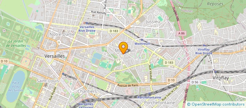 localisation de l'entreprise MADAME FRANCESKA MARCIN  VERSAILLES