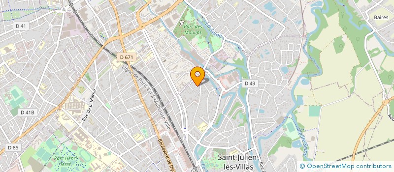 localisation de l'entreprise MADAME FRANCETTE BATS à SAINT-JULIEN-LES-VILLAS