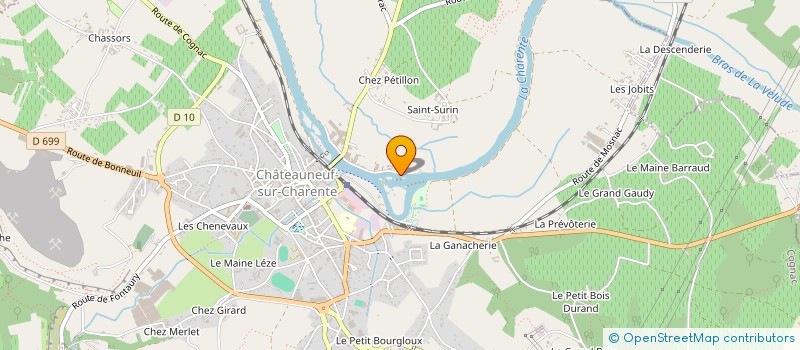 localisation de l'entreprise MADAME FRANCETTE BERTANDEAU à CHATEAUNEUF-SUR-CHARENTE
