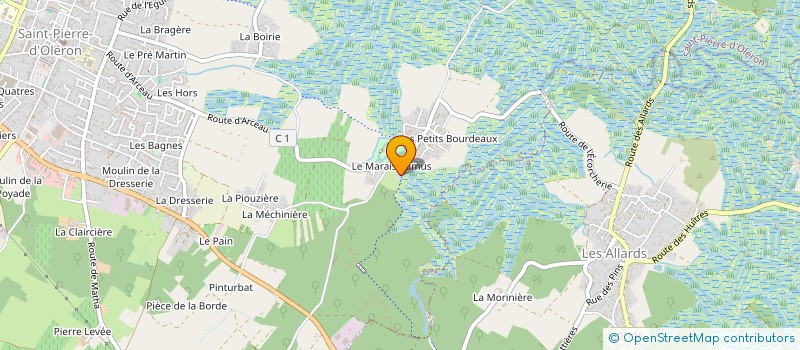 localisation de l'entreprise MADAME FRANCETTE BON  SAINT PIERRE D'OLERON