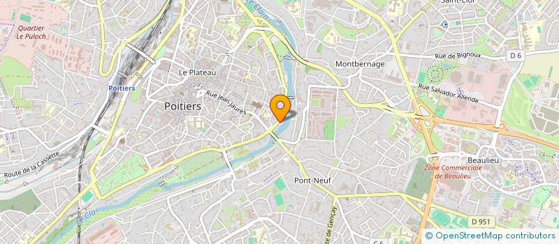 localisation de l'entreprise MADAME FRANCETTE BOUHET  POITIERS