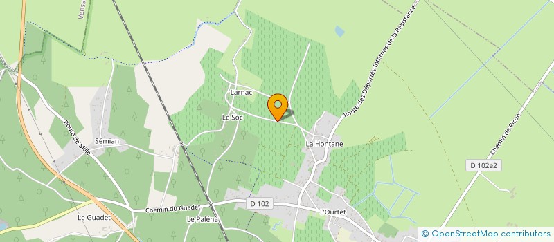 localisation de l'entreprise MADAME FRANCETTE BRETAGNE  QUEYRAC