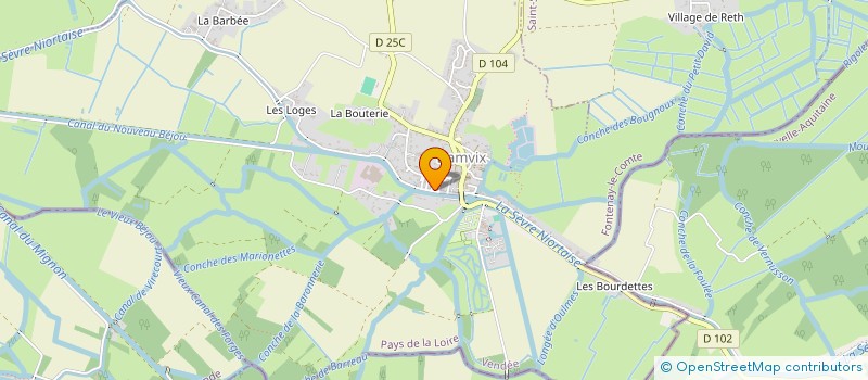 localisation de l'entreprise MADAME FRANCETTE CAQUINEAU à DAMVIX