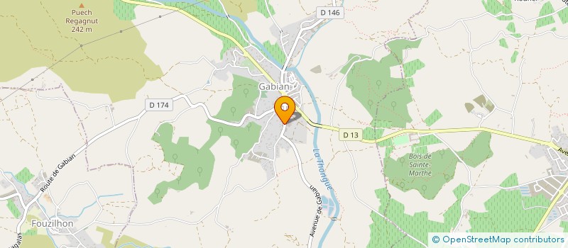 localisation de l'entreprise MADAME FRANCETTE COMTE  MARGON