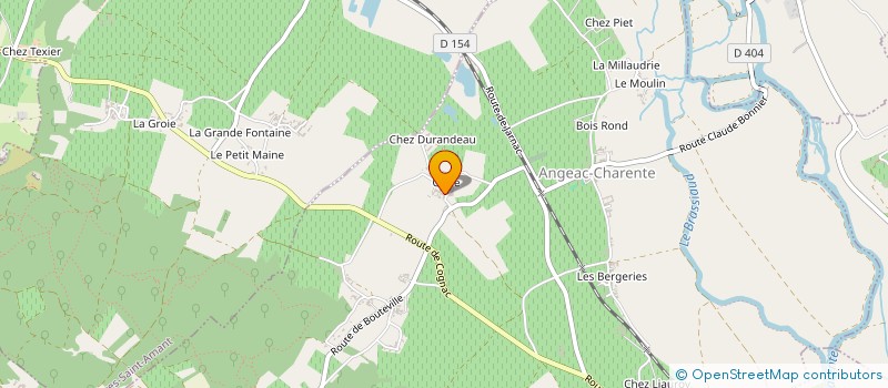 localisation de l'entreprise MADAME FRANCETTE CROISE à ANGEAC-CHARENTE