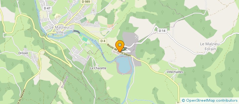 localisation de l'entreprise MADAME FRANCETTE DALLE  LE MALZIEU-VILLE