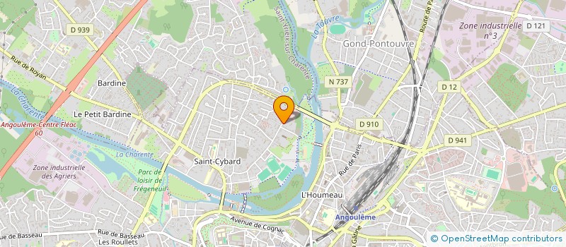 localisation de l'entreprise MADAME FRANCETTE DUMAS à ANGOULEME