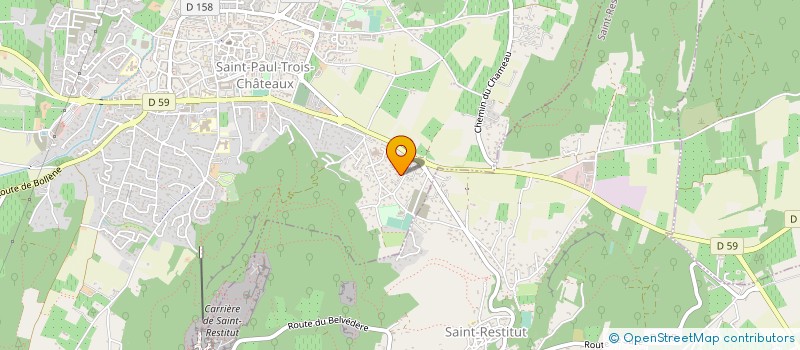 localisation de l'entreprise MADAME FRANCETTE GALVIER  SAINT-RESTITUT