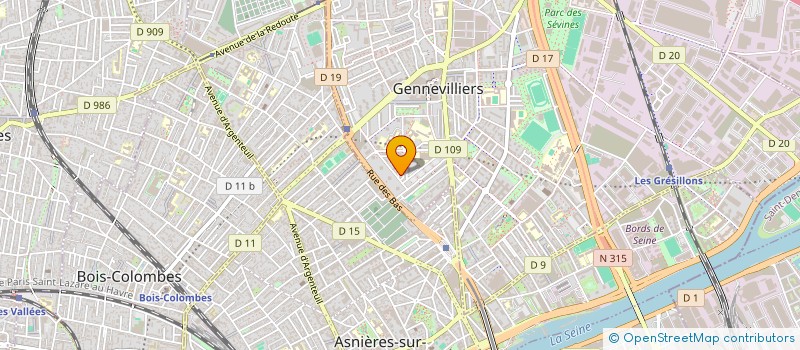localisation de l'entreprise MADAME FRANCETTE GERMANICUS à GENNEVILLIERS