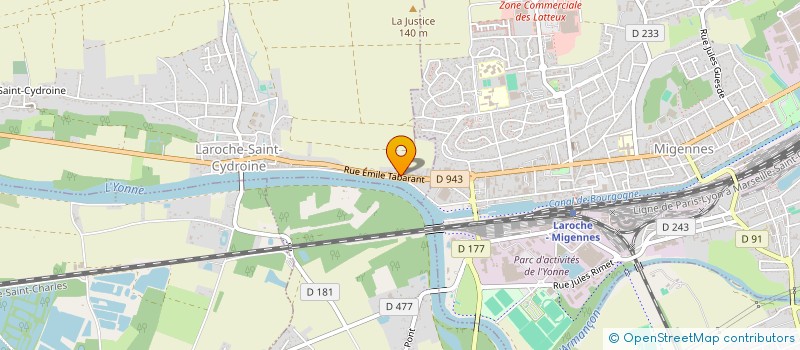 localisation de l'entreprise MADAME FRANCETTE LAVEAU  LAROCHE-SAINT-CYDROINE