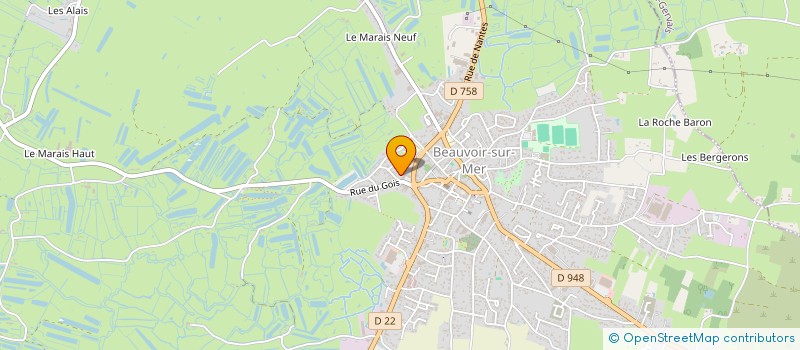 localisation de l'entreprise MADAME FRANCETTE MANDIN  BEAUVOIR-SUR-MER