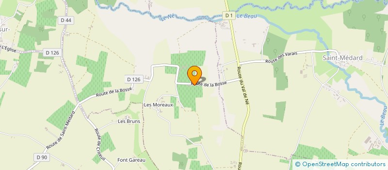 localisation de l'entreprise MADAME FRANCETTE MENUET  BARBEZIEUX SAINT HILAIRE