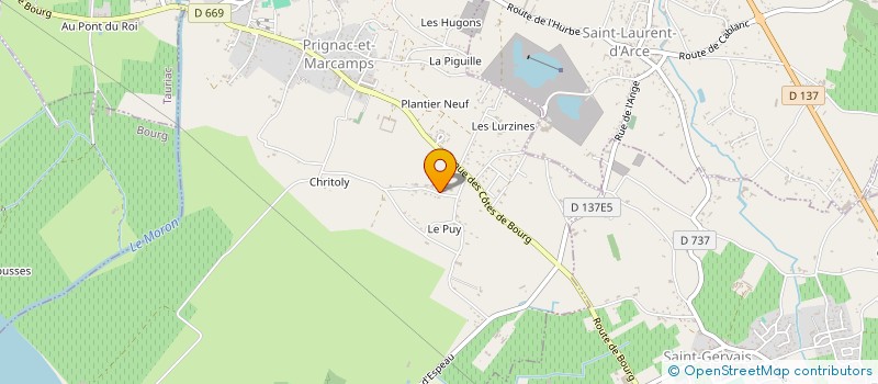 localisation de l'entreprise MADAME FRANCETTE MEYER  PRIGNAC-ET-MARCAMPS