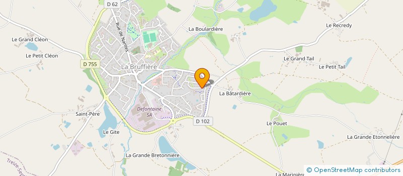 localisation de l'entreprise MADAME FRANCETTE RAVON à LA BRUFFIERE