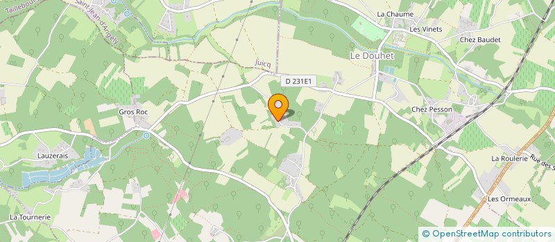 localisation de l'entreprise MADAME FRANCEZA DE RODELLEC DU PORZIC à LE DOUHET