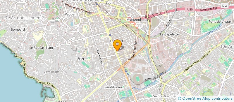 localisation de l'entreprise MADAME FRANCIA QUIJANO QUICENO  MARSEILLE