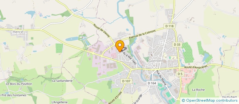 localisation de l'entreprise MADAME FRANCIA RAMAROLAHY  GORRON