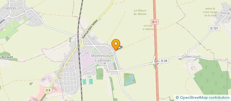 localisation de l'entreprise MADAME FRANCIANE CAPELLE à MONTESCOURT-LIZEROLLES