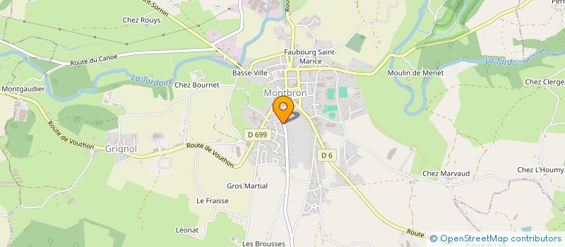 localisation de l'entreprise MADAME FRANCILE LISIMA  MONTBRON