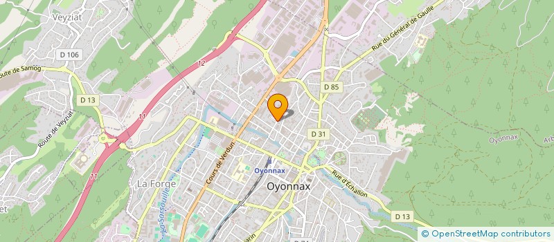 localisation de l'entreprise MADAME FRANCILIA BROWNE à OYONNAX