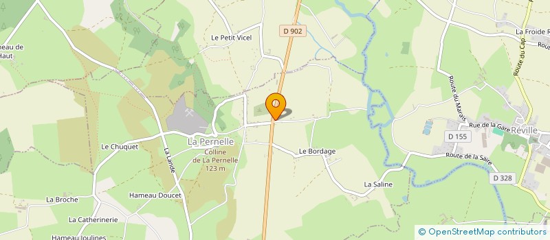 localisation de l'entreprise MADAME FRANCINE ALIX  LA PERNELLE