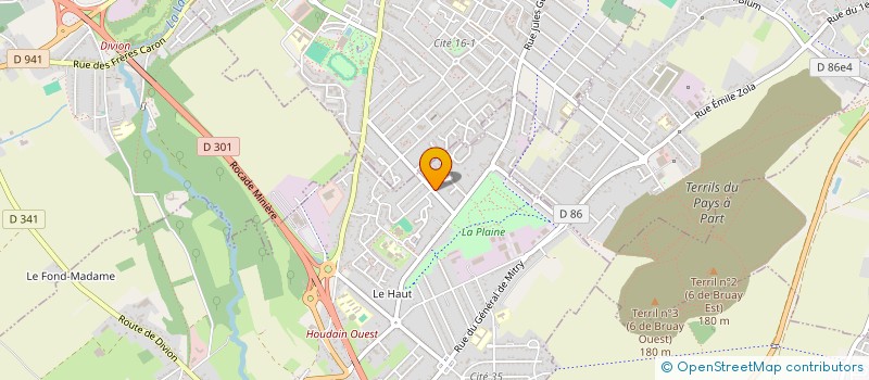 localisation de l'entreprise MADAME FRANCINE ALLARD  HOUDAIN