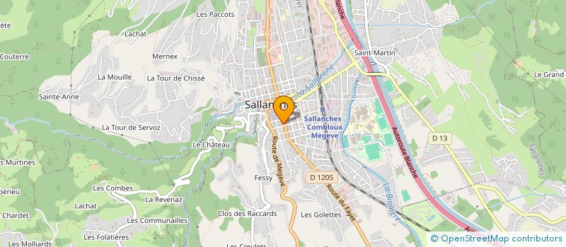 localisation de l'entreprise MADAME FRANCINE APPERTET à SALLANCHES