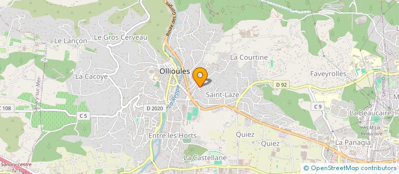 localisation de l'entreprise MADAME FRANCINE ARMATI  OLLIOULES